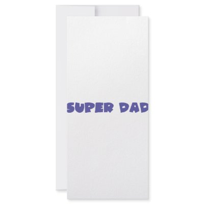 blue super dad icon custom rack cards by TomaniacLines