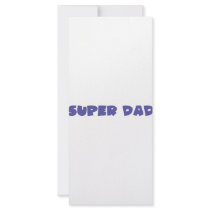 blue super dad icon custom rack cards