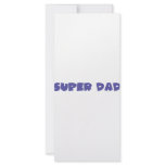 blue super dad icon custom rack cards