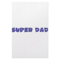 blue super dad icon stationery