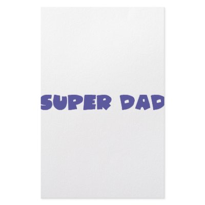 blue super dad icon personalized stationery by TomaniacLines