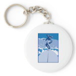 Blue Surf Logo Key Chain