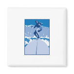 Blue Surf Logo Fridge Magnets