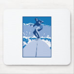 Blue Surf Logo Mousepads