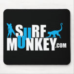 Blue - Surf Munkey Billboard design Mouse Pads