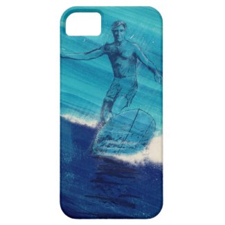 Blue Surfer iPhone Case iPhone 5 Case