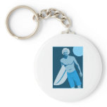Blue Surfs Up Keychain