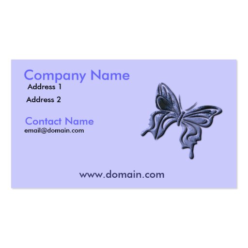 Blue Swallowtail Butterfly Business Card
