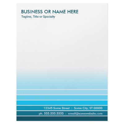 blue swatch letterhead design by asyrum