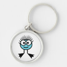 Blue Swim Character Key Ring Keychains