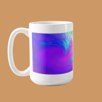 Blue Swirl Abstract mugs by Perlyyyy Blue Swirl Abstract mugs