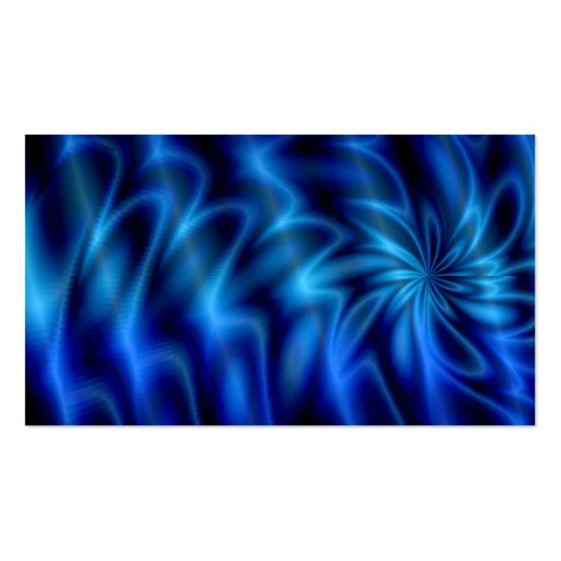 Blue Swirl Business Card Template (back side)
