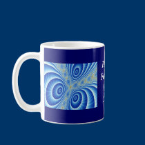 Blue Swirl Father's Day Mug