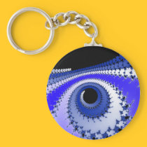 Blue swirl keychains