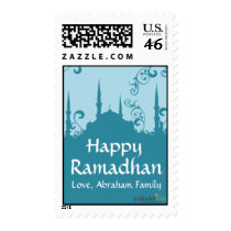 Blue Swirl Mosque Stamps stamps