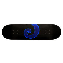 Blue Swirl Skate Deck