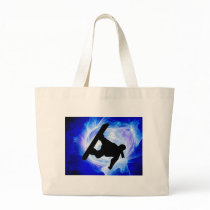 Blue Swirl Snowstorm Bag