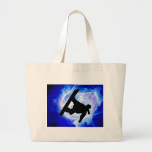 Blue Swirl Snowstorm Bag