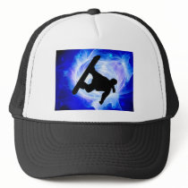 Blue Swirl Snowstorm Hat