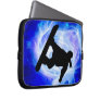Blue Swirl Snowstorm Laptop Sleeve