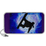 Blue Swirl Snowstorm Mp3 Speakers