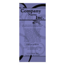 Blue Swirled Rack Card rack cards
