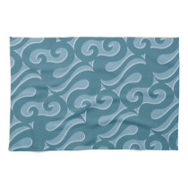 Blue Swirles Hand Towels