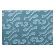 Blue Swirles Place Mats