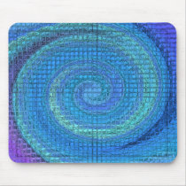 BLUE SWIRLING BLOCKS mousepads by sqarehead BLUE SWIRLING BLOCKS mousepads