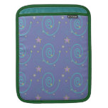 Blue Swirls and Pink Stars iPad Sleeve
