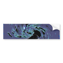 Blue Swirls bumper stickers by TravellingSue Blue Swirls bumper stickers