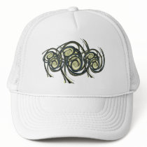 Blue Swirls Mesh Hat