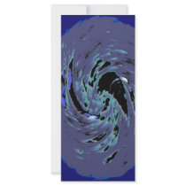 Blue Swirls rack cards by TravellingSue Blue Swirls rack cards