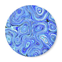 Blue Swirls magnets