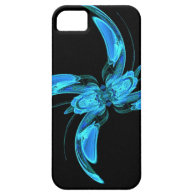 Blue Swirly Fractal iPhone 5 Cases