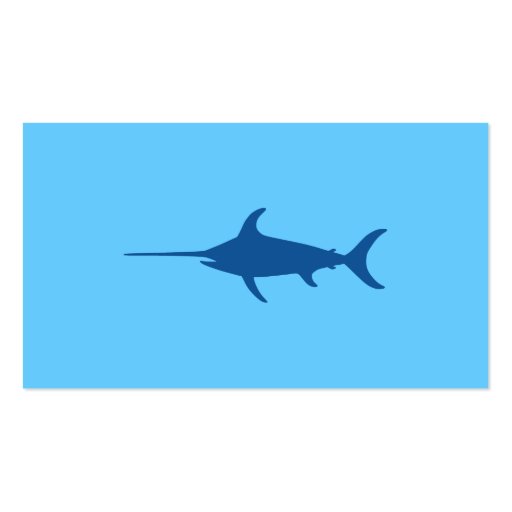 Blue Swordfish Business Card Templates