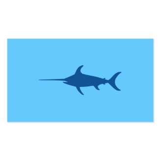 Blue Swordfish Business Card Templates