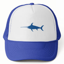 Blue Swordfish Trucker Hat