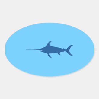 Blue Swordfish Stickers