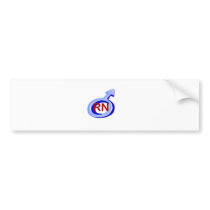 Blue Symbol Male RN bumper stickers by nurse2goto Blue Symbol Male RN bumper stickers