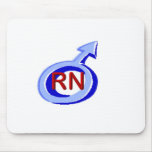 Blue Symbol Male RN Mouse Pads