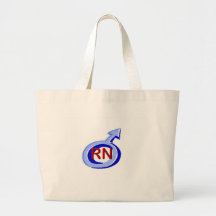 Blue Symbol Male RN Tote Bags