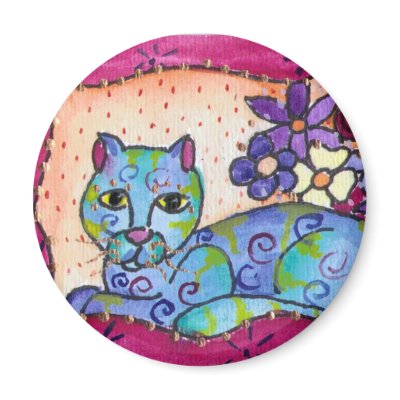 Blue Tabby Cat Magnets