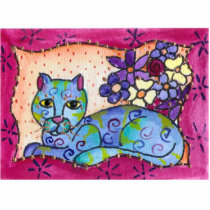 Blue Tabby Cat photo sculptures by BeMusedArt Blue Tabby Cat photo sculptures