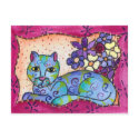 Blue Tabby Cat postcards