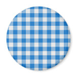 blue table cloth refrigerator magnet