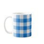 blue table cloth mugs