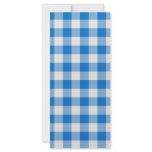 blue table cloth personalized rack card