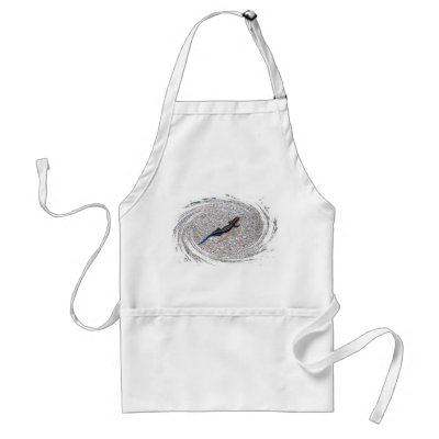 Blue Tailed Skink apron by ObservationCreations