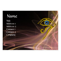 BLUE TALISMAN ANTIQUE PINK BROWN WHITE LIGHT WAVES BUSINESS CARDS